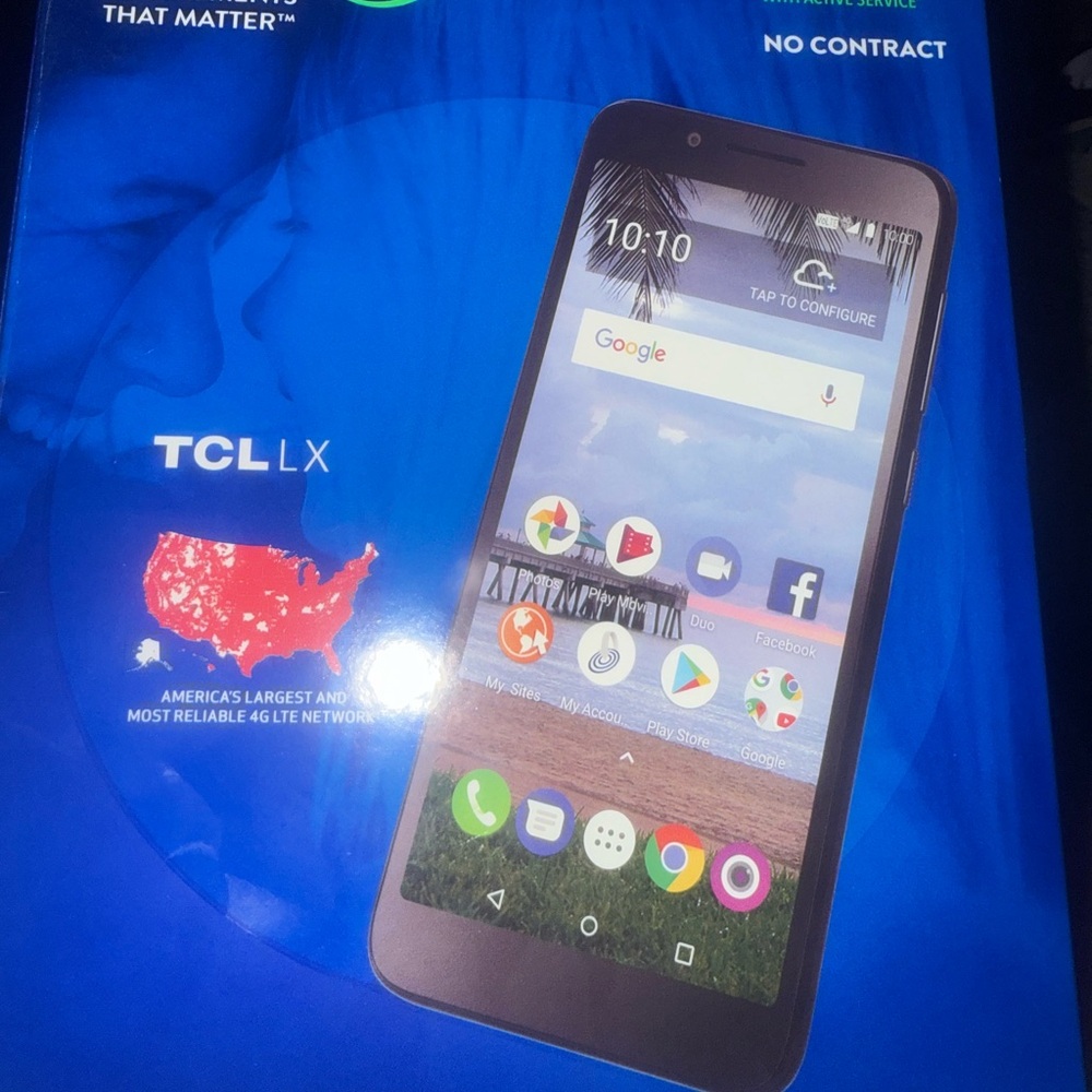 TCL LX Smartphone - Sleek Black Design